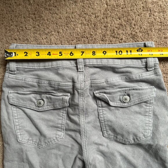 American Eagle Pants Womens 2 28x31 Mid Rise High Rise Kick Boot Corduroy Grey - Picture 8 of 14